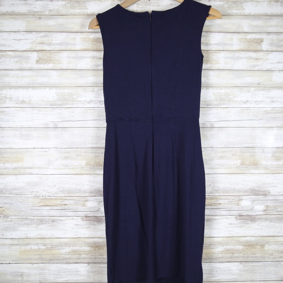 Ann Taylor Dark Blue Navy Dress sz 00 - Picture 6 of 7